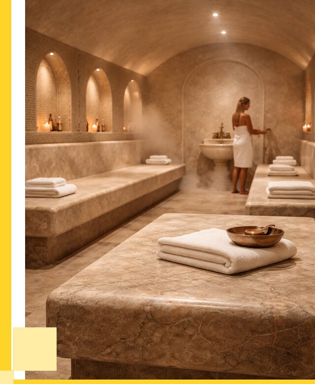 Лежаки для хамама в Калуге под ключ от 35399 р. | ЭриданКлг