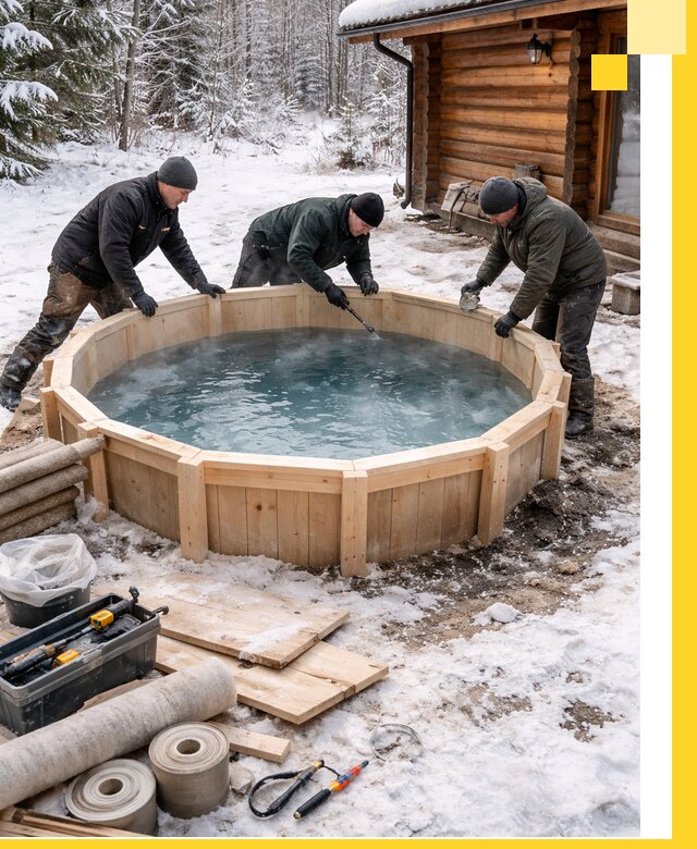 Изготовление и установка ледяных купелей под ключ в Калуге