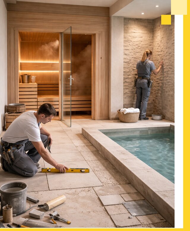 Комплексный дизайн и отделка интерьеров SPA под ключ в Калуге